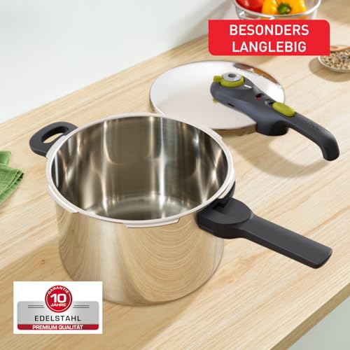 Foto von Tefal Secure 5 Neo Schnellkochtopf 6L Edelstahl, 22cm, 2 Garstufen