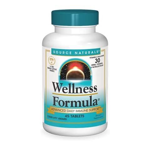 Source Naturals Wellness Formula Bio-Aligned Vitamins & Herbal Defense - Immune System Support Supplement & Immunity Booster - 45 Tablets Cover