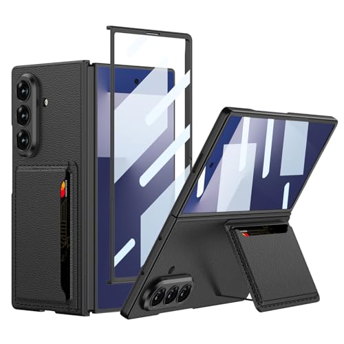 Amazon.co.jp: Samsung Galaxy Z Fold 7用レザーケース、カード