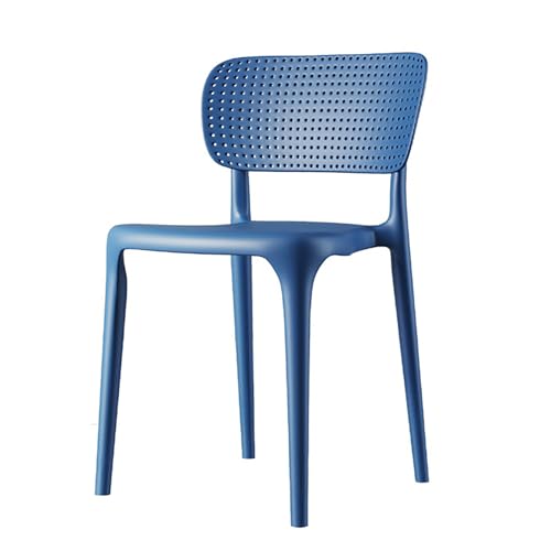 Sillas de comedor apilables de plástico, sillas comerciales ligeras para eventos y bodas, taburete de patio interior y exterior con capacidad de 330 libras, asiento de restaurante y oficina, 42 x 45 x