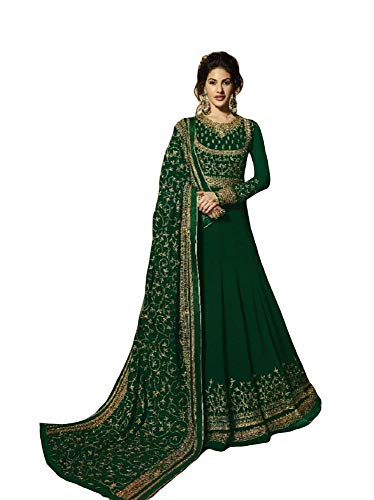 Image of Heni Fashion Ready To Wear Indian /Pakistani Chain Stitched Embroidered Anarkali Suit Anarkali Gown For Women