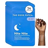 The Good Patch Nite Nite Sleep Patch Support with Hemp and Melatonin, Sustained Release, Natural Patch, Plant Powered Wearable Wellness (24 Total Patches)
