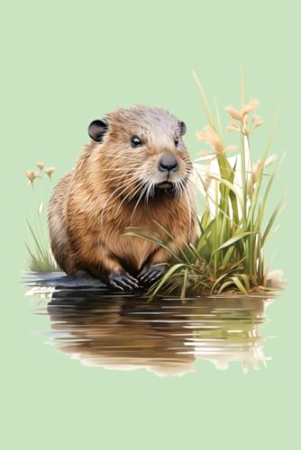 Notizbuch: Nutria Notizbuch | 6x9 Zoll DIN A5 | 100 Seiten liniert | Biberratte Notizheft | Sumpfbiber Tagebuch | Tier Schreibheft | Bisamratte Geschenk