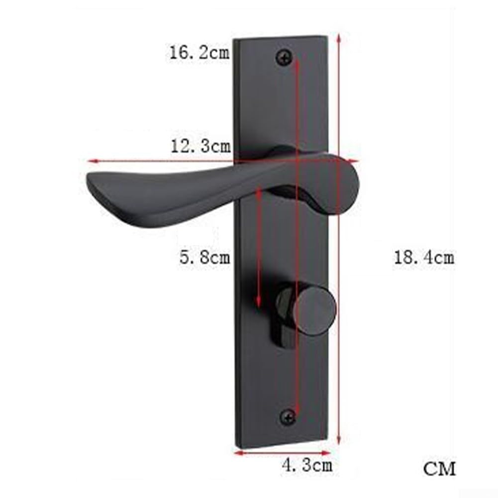 HpLive Manilla de puerta con cerradura y llave, juego de manilla para puertas interiores y exteriores para todo tipo de puertas