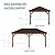 Backyard Discovery Barrington 20 ft. x 12 ft. All Cedar Wood Carport Pavilion Gazebo, Shade, Rain, Hard Top Steel Metal Roof, All Weather Protected, Wind Resistant up to 100 mph
