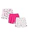 Chicco Set 3 PZ Pantaloni Corti Casual, Mehrfarbig, 7 Anni (Pacco da 3) Bambina