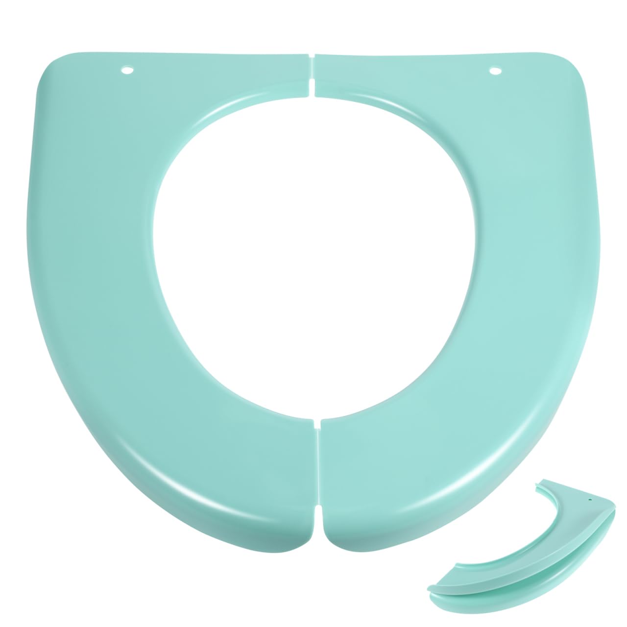 Sedile WC pieghevole in silicone portatile, per sedile igienico, portatile, portatile, da viaggio, con cuscino in silicone antiscivolo, riciclabile per vasetto da viaggio