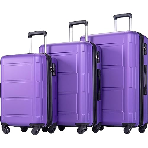 Moda Expanable Spinner Wheel 3-Piece Luggage Set ABS Lightweight TSA Lock