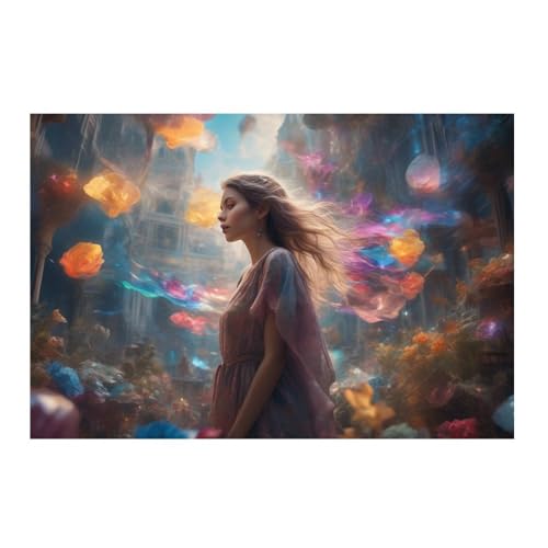 Tableau mural Monde surréaliste de demain poster GAEKKO de qualité 50x50