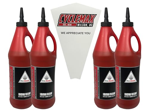 Cyclemax Four Pack Compatible with Honda HP Transmission Oil 08C35-A851M01 Contains Four Quarts and a Funnel