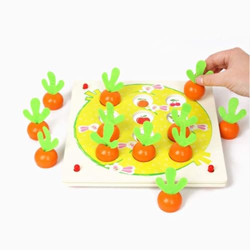 Image of BAYBEE Memory Matching Puzzle Game | Educational Wooden Toys for Kids | Learning Toys for Toddlers & Preschoolers | Brain Development Toy for Baby Boys & Girls Age 3 Years and Up