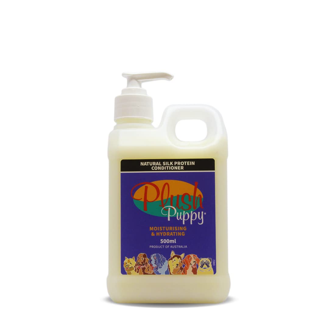 PLUSH PUPPY Coat Conditioner for Dogs, Silk Protein Conditioner Moisturises Coat Leaving it Silky & Soft Reduces Detangling Added proteins and Plant extracts to Nourish dehydrated Coats 500ML. (B0B4RW2X15) Amazon Price History, Amazon Price Tracker