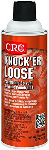 CRC Knock’er Loose Penetrating Solvent 03020 – [Pack of 12] 13 WT. Oz., Industrial Grade Penetrating Solvent and Lubricant