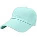 Falari Baseball Cap Hat 100% Cotton Adjustable Size Aqua Blue