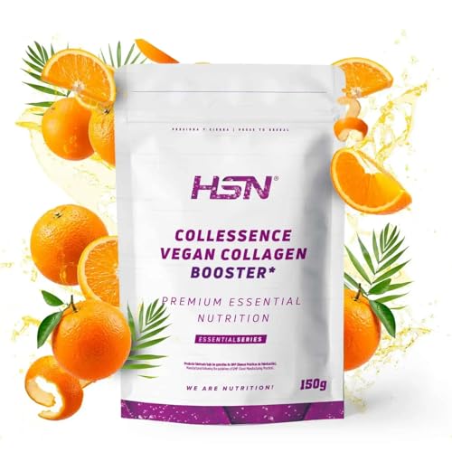 HSN Collessence Vegan Collagen Booster 150 g Naranja – Ácido Hialurónico, Vitamina C, Magnesio y Zinc – Vegano, Sin Gluten