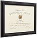 Lawrence Frames 185081 Black Document Picture Frame, 8.5 by 11-Inch