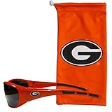 NCAA Georgia Bulldogs Adult Sunglass and Bag Set, Red