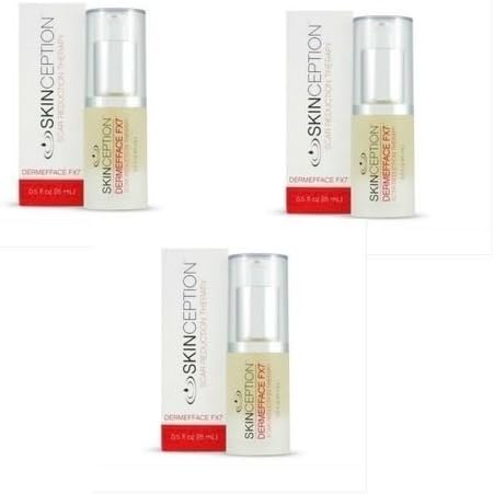 Skinception Dermefface FX7 Scar Reduction Therapy (3 Bottles)