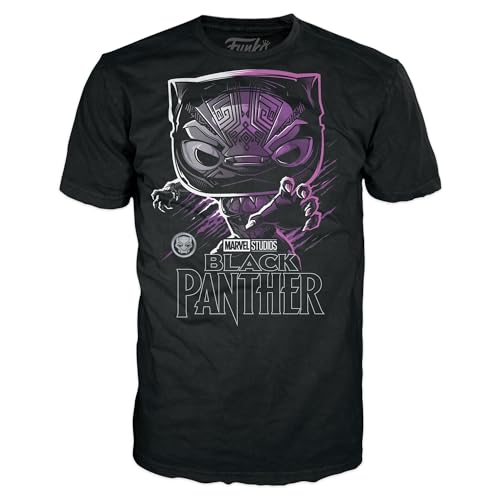 Funko Pocket Pop! & Tee: Marvel - Black Panther - Kids XL