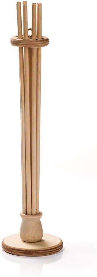Lehman's Economical and Eco-Friendly Wooden 8-Arm Bag Holder and Bottle Dryer
