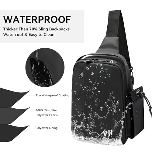 Mochila tipo bandolera deportiva para hombres y mujeres miniatura 7