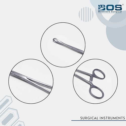 Image of Sponge Holding Forceps 10 Inch | Stainless Steel Sponge Clamp | Autoclavable Surgical Instrument for Hospital, Clinical & Gynec Use | CE Certified