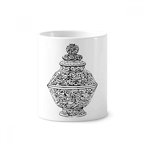 Cadeau de culture chinoise avec ce vase dynastie Qing porte-brosse à dents chic