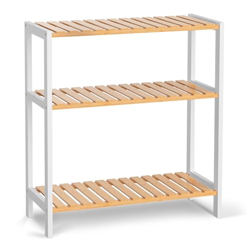 VASMIA Badezimmerregal, Badregal, Küchenregal, Schuhregal Schmal mit...
