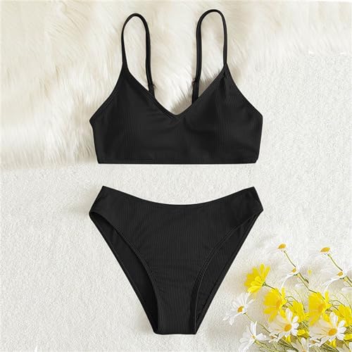 Girl's Two Swimsuit Sport Bikini Set Bathing Suit Kids Bathing Suits Thin Straps Swim Clothes Girls2