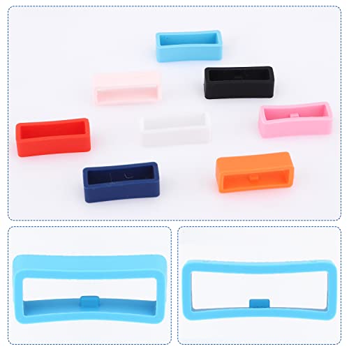 8 piezas lazos para correa de reloj silicona 22mm miniatura 3