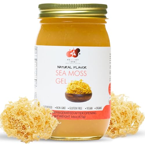 Healthy Herbs Sea Moss Gel (Natural) Wildcrafted from Jamaican Seamoss