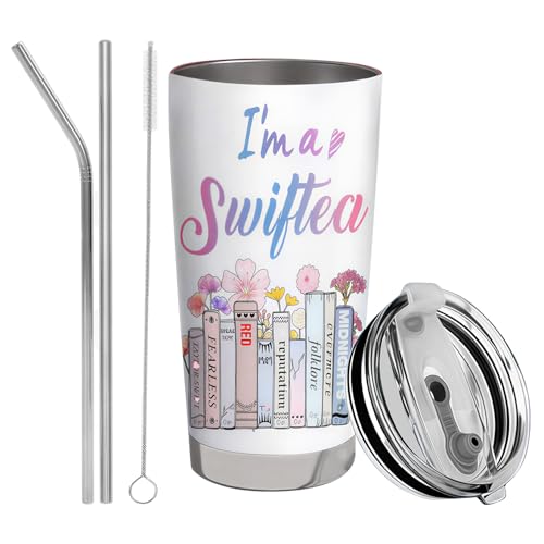 20oz Stainless Steel Tumbler Music Lovers Gifts Singer Merchandise Insulated Coffee Cup for Hot and Cold Drinks Singer Tumbler with Lid and Straw Birthday Christmas Cup Gifts for Fans Travel Mug
