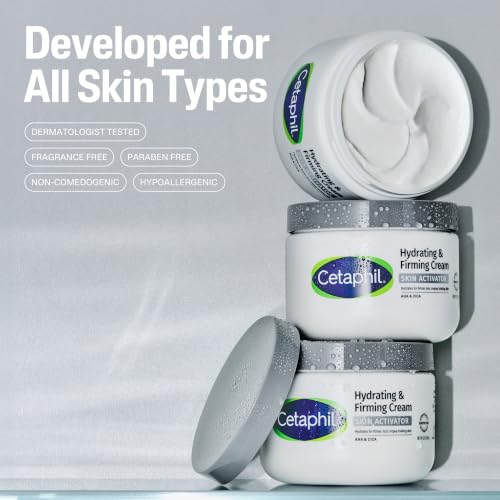 Cetaphil Skin Activator Firming Body Cream, AHA + CICA, 12oz - image 2