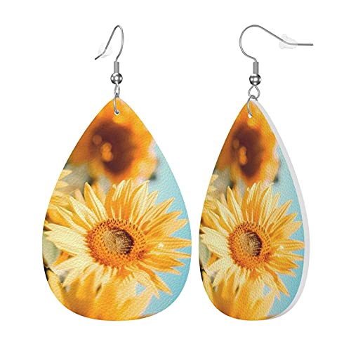 Custom Leather Earrings Personalized Customized Photos Text Picture Drop Dangle Earrings for Women3