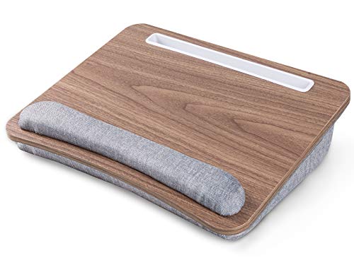 Loryergo Lap Desk, Lap Desk For Laptop, Fits Up To 15.6", Lap Stand For Bed & Couch, Laptop Lap Desk With Cushion, W/ Wrist Pad & Media Slot, For Adult & Kid -Leld12 #TOP7