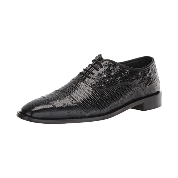 STACY ADAMS Men's Rodano Cap Toe Oxford, Black, 11.5
