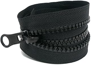 1 sztuka zamek błyskawiczny, 70 cm, nylon zamek błyskawiczny, rozmiar zamka błyskawicznego #8, do szwów, mebli, kurtek, akcesoriów (czarny)
