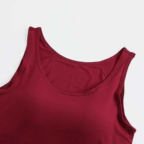Image of Womens Modal Built-in Bra Padded Camisole Yoga Tanks Tops