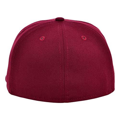 Image of Lids Blank Premium Full Court w /Colored Under Visor Fitted Cap