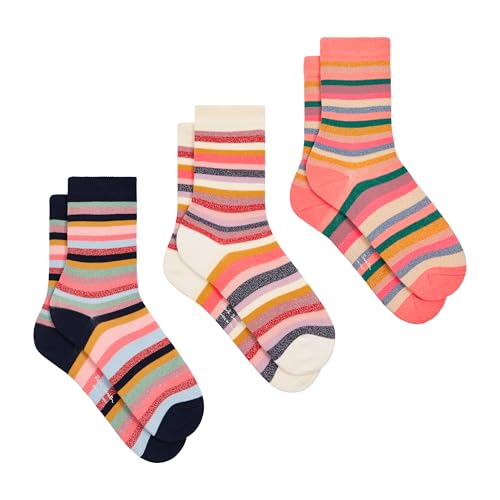 PS Paul Smith Women's 3-Pack Lurex Socks, Multicolor, One Size