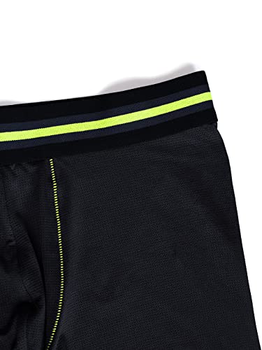 Image of TECHNOSPORT Men's Colorblock Trunks Underwear with ElastoLITE 4 Way Stretch Lightweight Breathable Moisture Wicking Soft Anti Odour Anti Microbial Comfort Fit Boxer Briefs Innerwear for Men