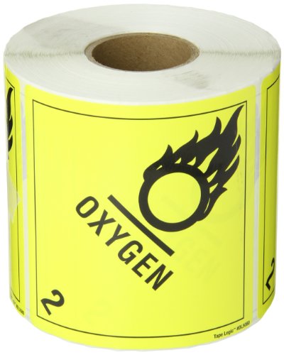 Étiquettes sensibles à la pression Oxygen 2 autocollantes jaunes Tape Logic DL5080