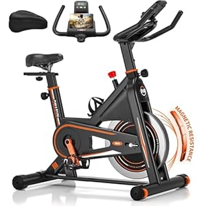 [Aktualisiert] Heimtrainer Fahrrad, DMASUN Ergometer Hometrainer Fahrrad mit Einstellbarem Magnetischem Widerstand, Kardio Training Indoor Cycling Bike Höhenverstellbar, Fitnessbike 160kg Belastbar