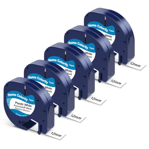Home Colortly Label Maker Tape Strong Adhesion Plastic 91331 for LT-100H