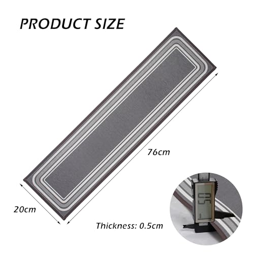 Alfombrillas antideslizantes para escalones de madera lavables y protectoras 3