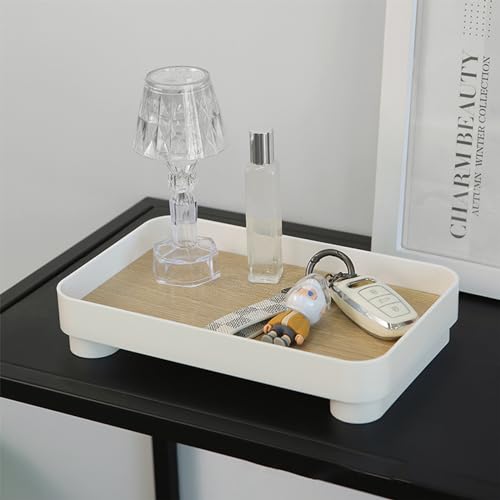 CECOMBINE Vanity Tray, Wooden Bathroom Storage Tray Toilet Tank Holder for Cosmetics Jewellery, Decorative with Base Perfumes, Soaps, Jewelry, Tableware - Cosy Home Interiors CECOMBINE Vanity Tray, Wooden Bathroom Storage Tray Toilet Tank Holder for Cosmetics Jewellery, Decorative with Base Perfumes, Soaps, Jewelry, Tableware - Image 6