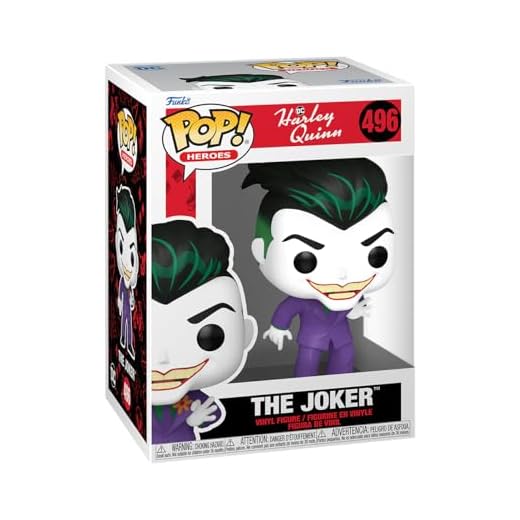 Funko POP! Heroes: Harley Quinn Animated Series - The Joker - Figura de Vinilo Coleccionable - Idea de Regalo- Mercancia Oficial - Juguetes para Niños y Adultos - TV Fans - Muñeco para Coleccionistas