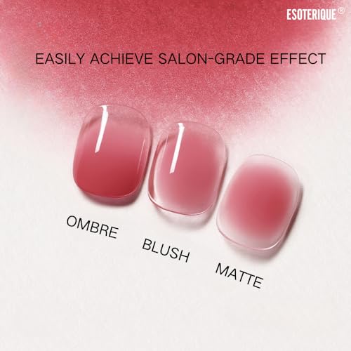 Set de esmaltes en gel de 9 colores con esponjas y plantillas miniatura 5