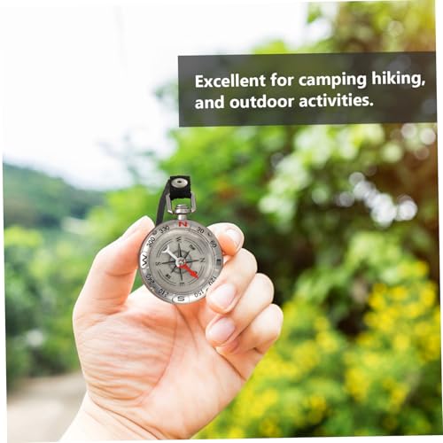 Brújula colgante portátil de aleación de zinc para camping miniatura 4