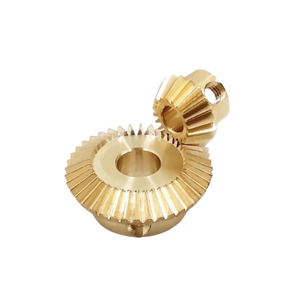 LMPVPDGADZ 0.5 precision 1:2 reduction bevel gear 20 teeth 40 teeth brass bevel gear set 90 degree angle spur gear transmission(20 Teeth-4mm,40Teeth-4mm)